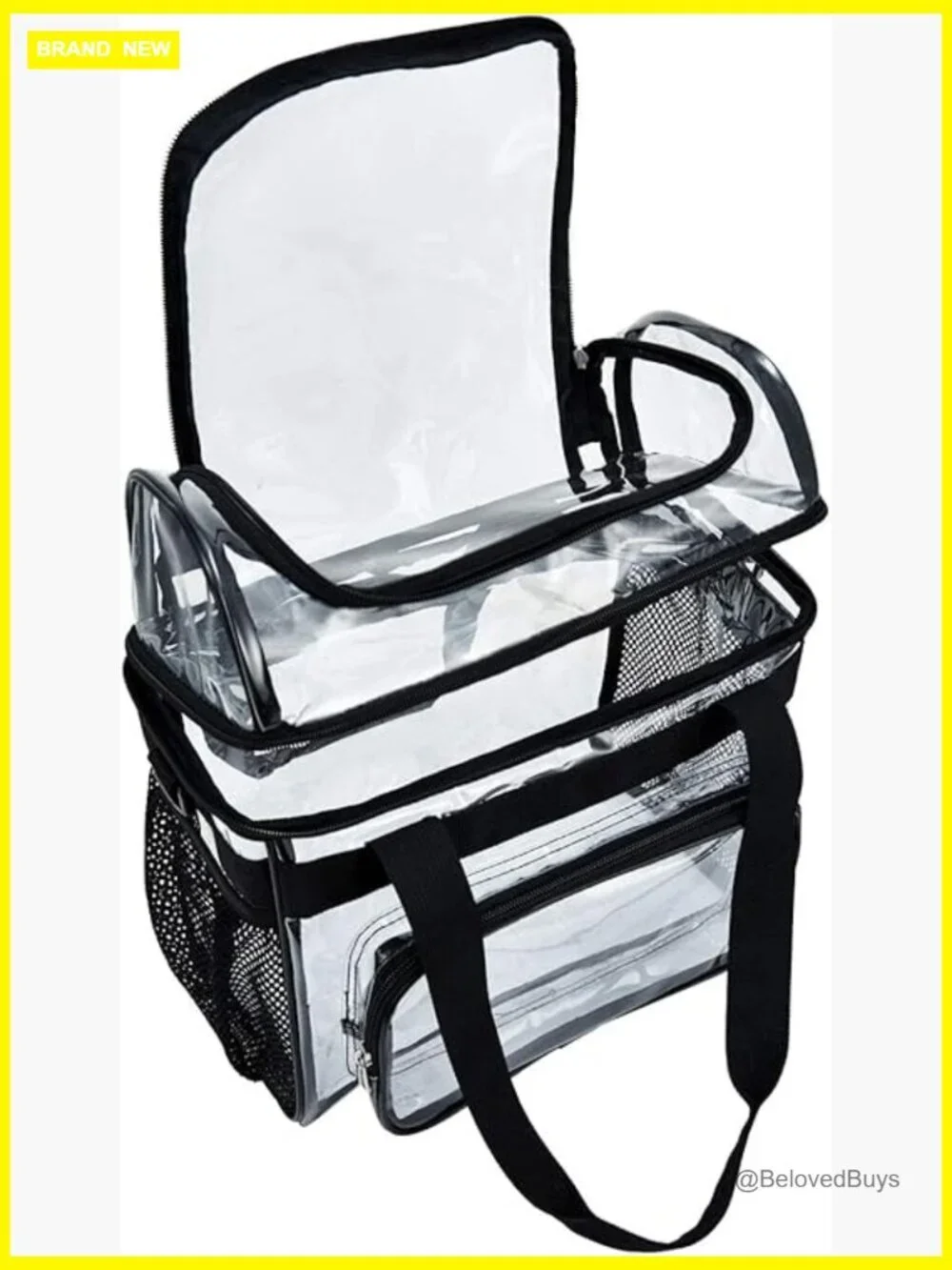 Clear Lunch Bag Heavy-Duty Tote Stadium Approved Large Work to Go